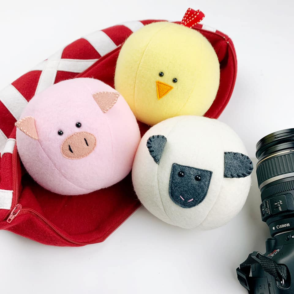 Friends Ball Toys sewing patterns