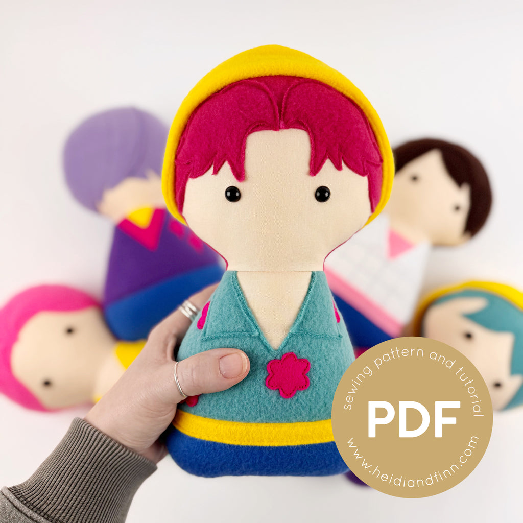 Cuddle Body Pattern Cuddle Dolls sewing patterns – Heidi&Finn